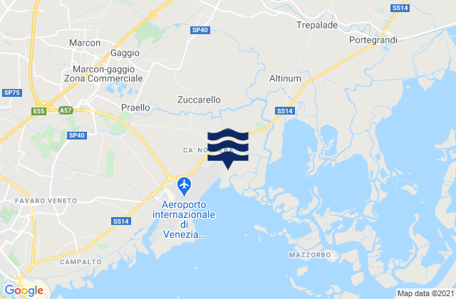 Silea, Italyの潮見表地図