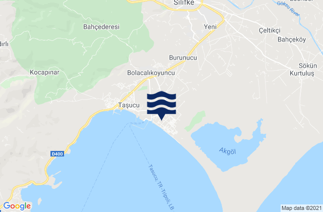 Silifke, Turkeyの潮見表地図
