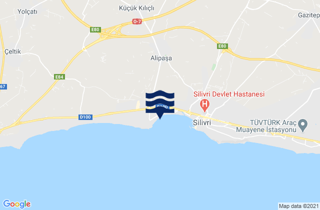 Silivri, Turkeyの潮見表地図
