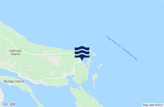 Silva Bay, Canadaの潮見表地図