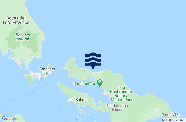 Silverbacks, Panamaの潮見表地図