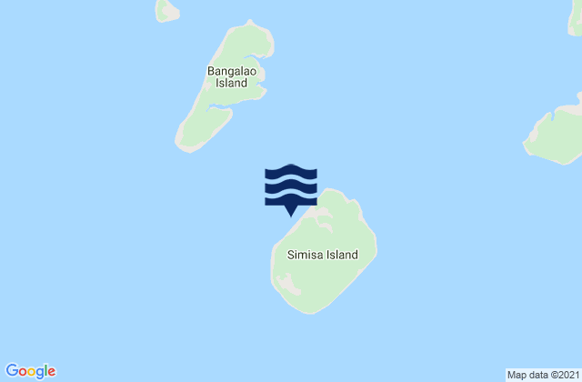 Simisa Island, Philippinesの潮見表地図