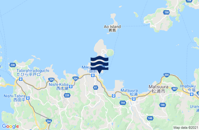 Sin-Mikuriya, Japanの潮見表地図