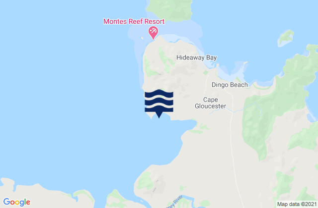 Sinclair Bay, Australiaの潮見表地図