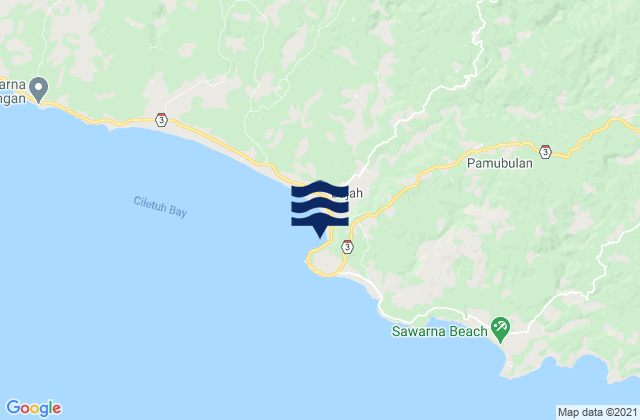 Sindanglaut, Indonesiaの潮見表地図