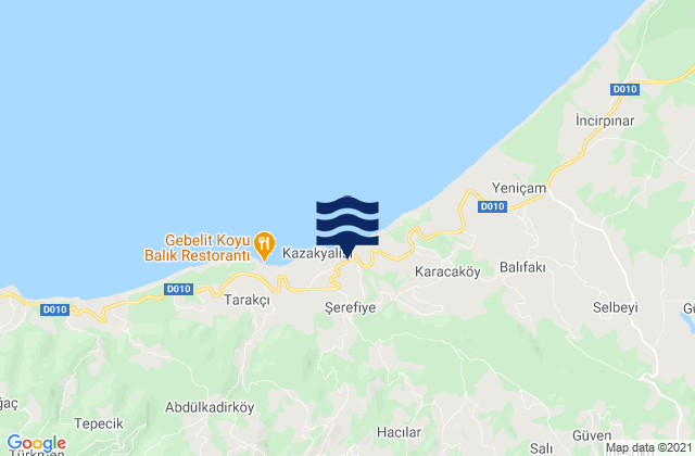 Sinop, Turkeyの潮見表地図