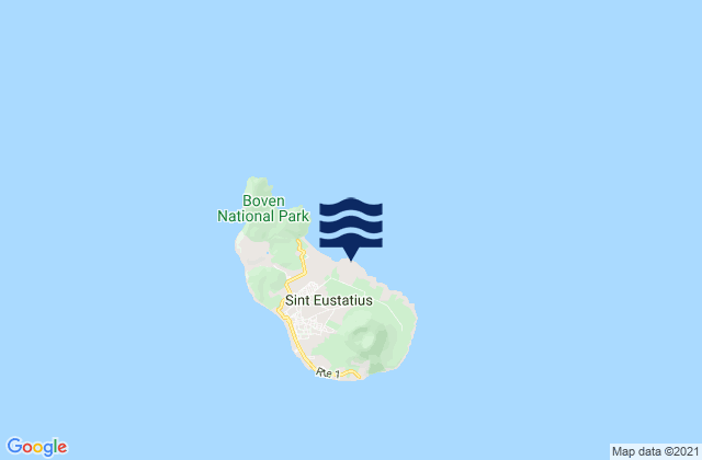 Sint Eustatius, Bonaire, Saint Eustatius and Saba の潮見表地図