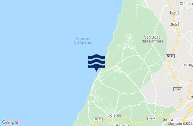 Sintra, Portugalの潮見表地図