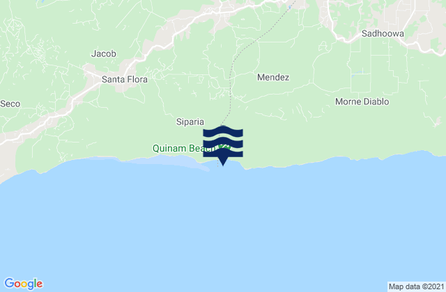 Siparia, Trinidad and Tobagoの潮見表地図