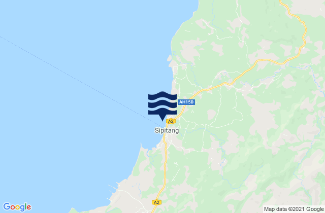 Sipitang Brunei Bay, Malaysiaの潮見表地図