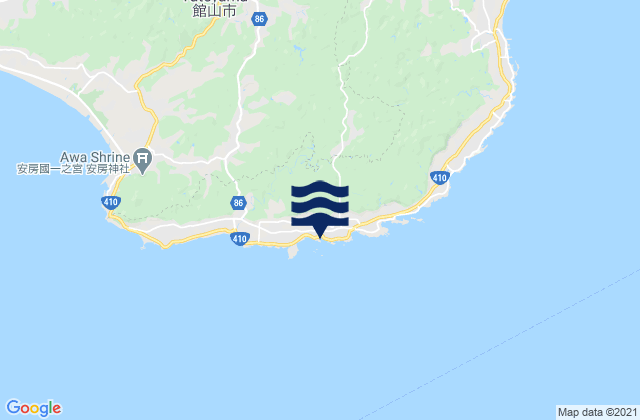 Sirahama (Tiba), Japanの潮見表地図