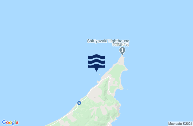 Siriyamisaki, Japanの潮見表地図