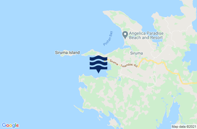 Siruma, Philippinesの潮見表地図