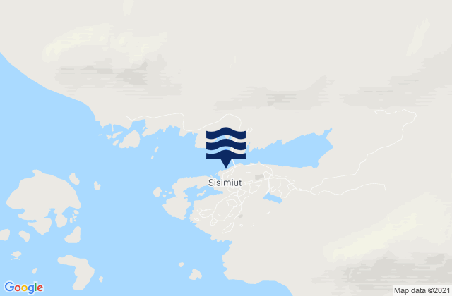 Sisimiut, Greenlandの潮見表地図