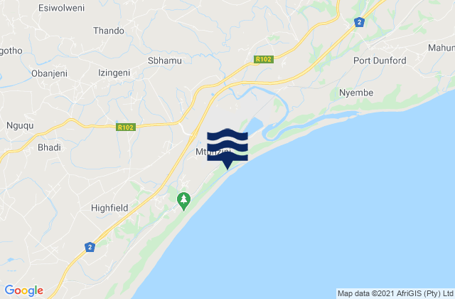 Siyayi, South Africaの潮見表地図