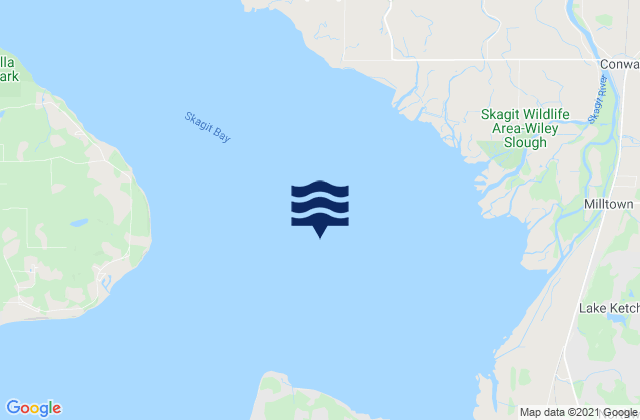 Skagit Bay, United Statesの潮見表地図