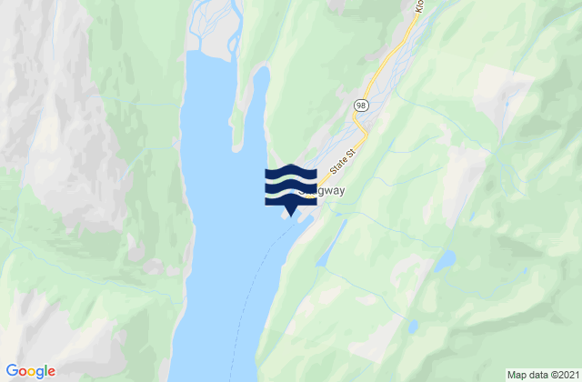 Skagway, United Statesの潮見表地図