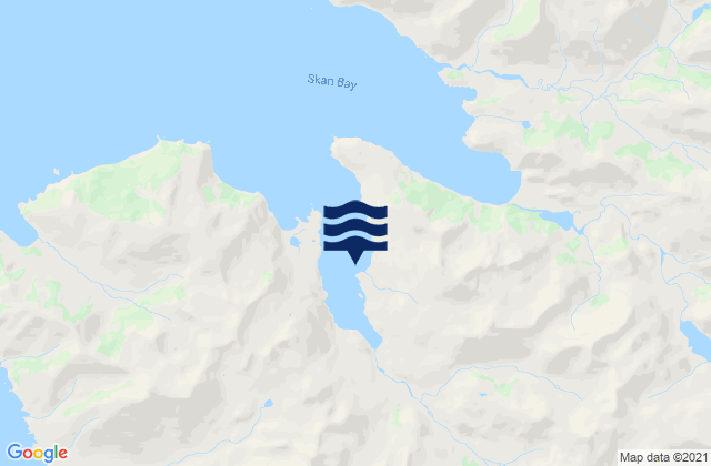 Skan Bay, United Statesの潮見表地図