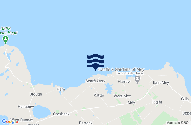 Skarfskerry, United Kingdomの潮見表地図