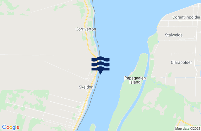 Skeldon, Guyanaの潮見表地図