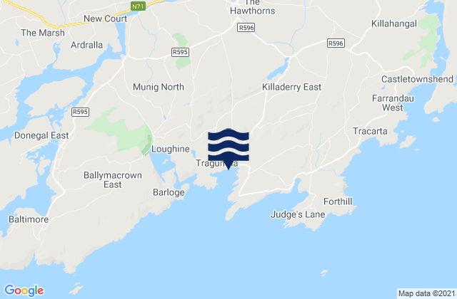 Skibbereen, Irelandの潮見表地図