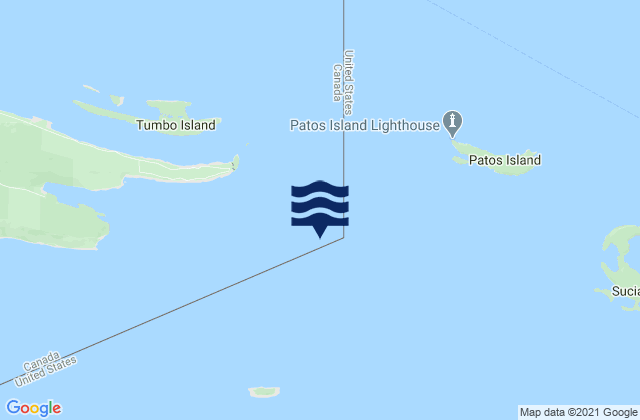 Skipjack Island 2 miles NNE of, United Statesの潮見表地図