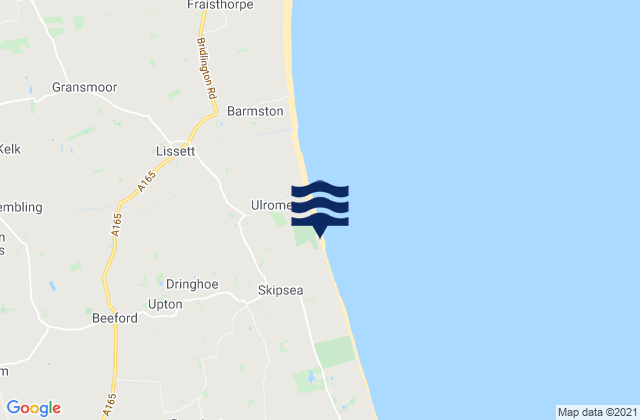 Skipsea, United Kingdomの潮見表地図