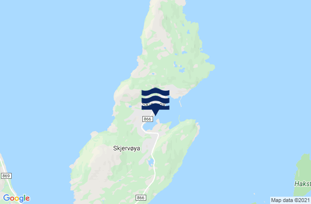 Skjervøy, Norwayの潮見表地図