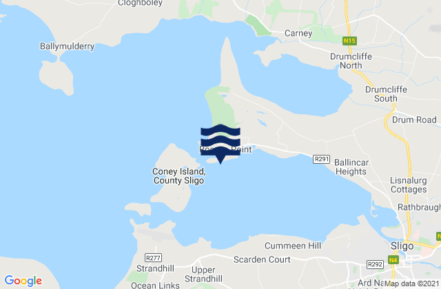 Sligo Harbour (Oyster Island), Irelandの潮見表地図