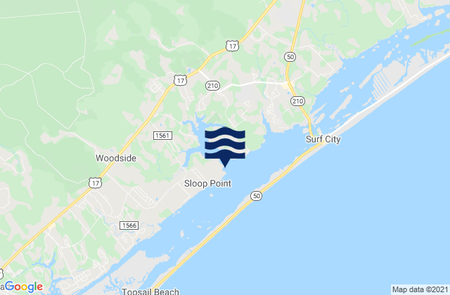 Sloop Point, United Statesの潮見表地図