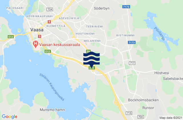 Smedsby, Finlandの潮見表地図
