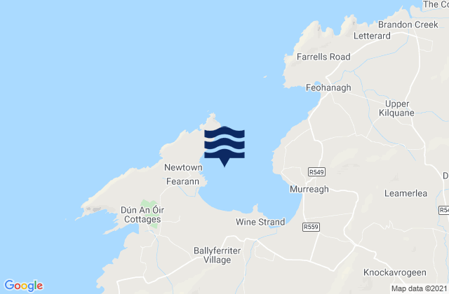 Smerwick Harbour, Irelandの潮見表地図