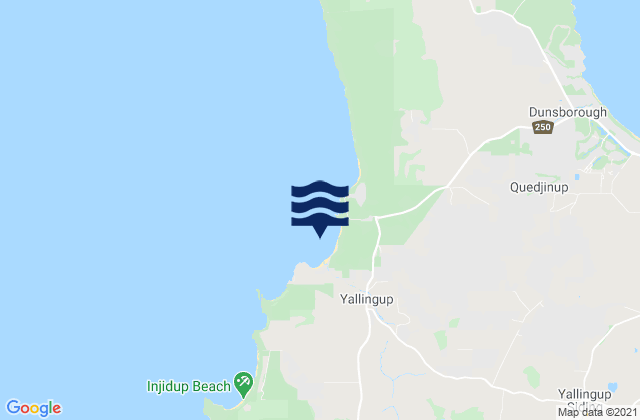 Smiths Beach, Australiaの潮見表地図