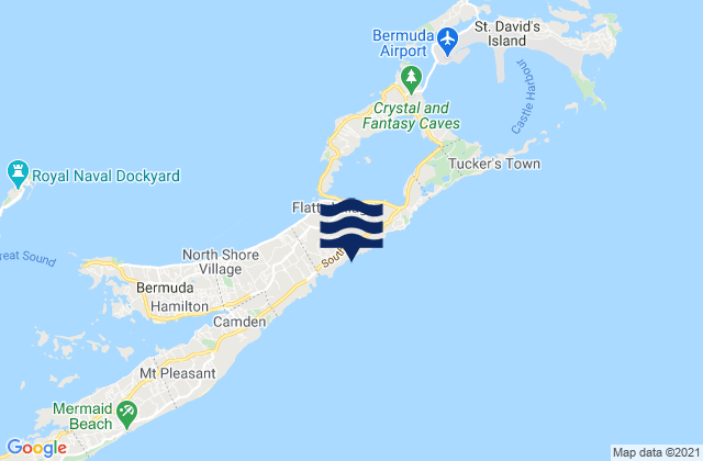Smith’s Parish, Bermudaの潮見表地図