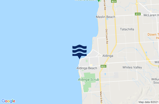 Snapper Point, Australiaの潮見表地図