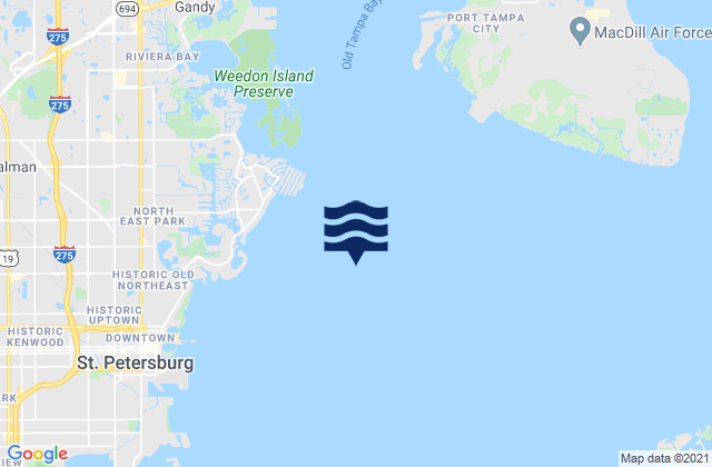 Snell Isle 1.8 miles east of, United Statesの潮見表地図