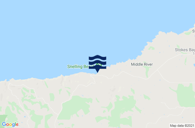 Snelling Beach, Australiaの潮見表地図