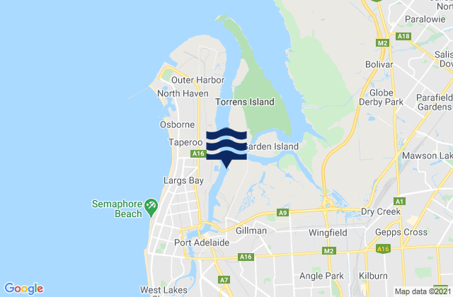 Snowden Beach, Australiaの潮見表地図