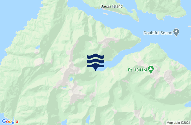 Snug Cove, New Zealandの潮見表地図