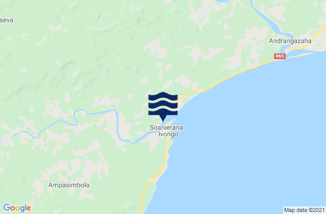 Soanierana Ivongo, Madagascarの潮見表地図