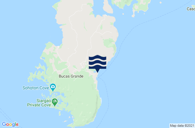 Socorro, Philippinesの潮見表地図