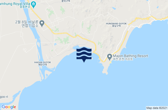 Sohojin-hang, North Koreaの潮見表地図