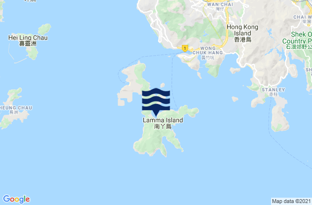 Sok Kwu Wan, Hong Kongの潮見表地図