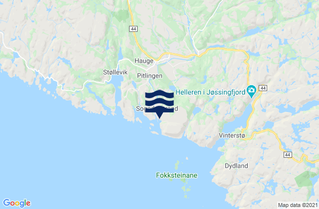 Sokndal, Norwayの潮見表地図