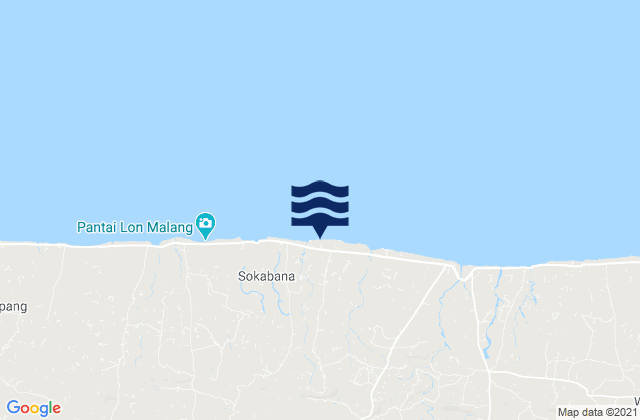 Sokobanah, Indonesiaの潮見表地図