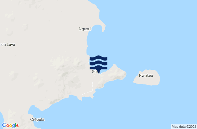 Sola, Vanuatuの潮見表地図