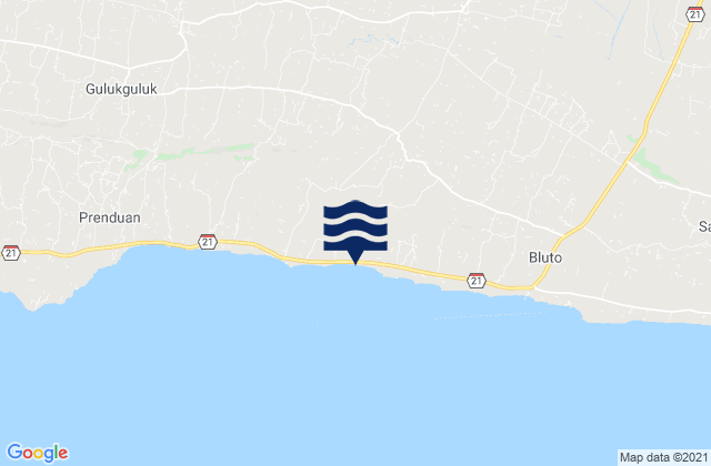 Solok Timur, Indonesiaの潮見表地図