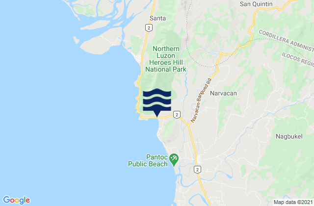 Solvec Cove, Philippinesの潮見表地図