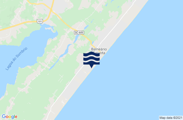 Sombrio, Brazilの潮見表地図