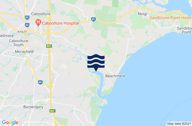 Somerset, Australiaの潮見表地図